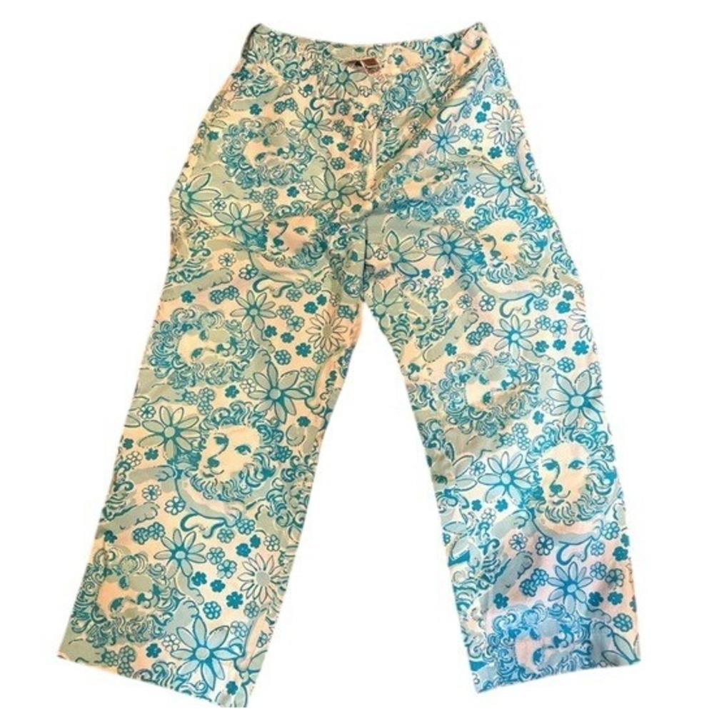 Lilly Pulitzer lion print stretch Capri size 10‎